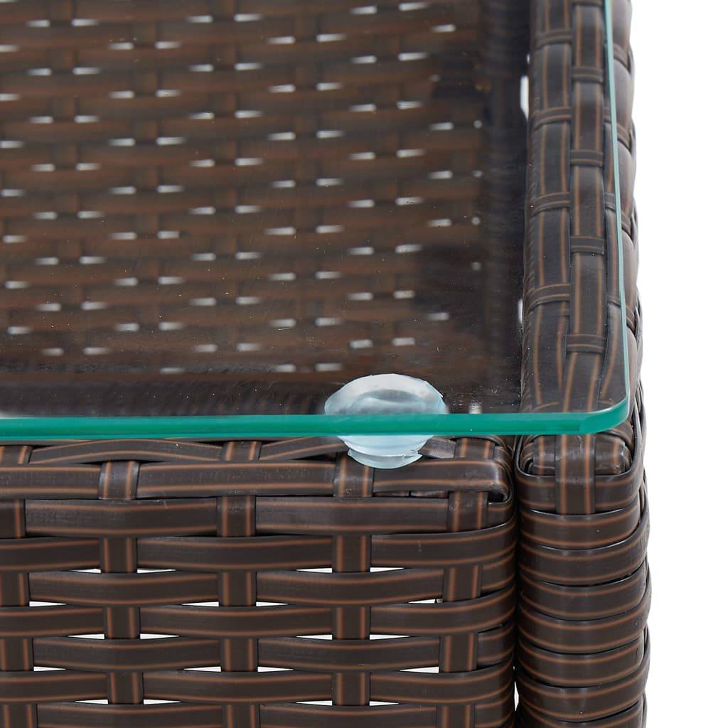 Vidaxl - Salon de jardin 4 pcs avec coussins Résine tressée Marron vidaXL 45811 - Image 4
