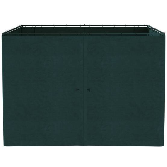 Outsunny - Lot 4 parois latérales pour tonnelle rigide 3x3m protection pluie/vent/soleil acier gris - Outsunny - Image 7