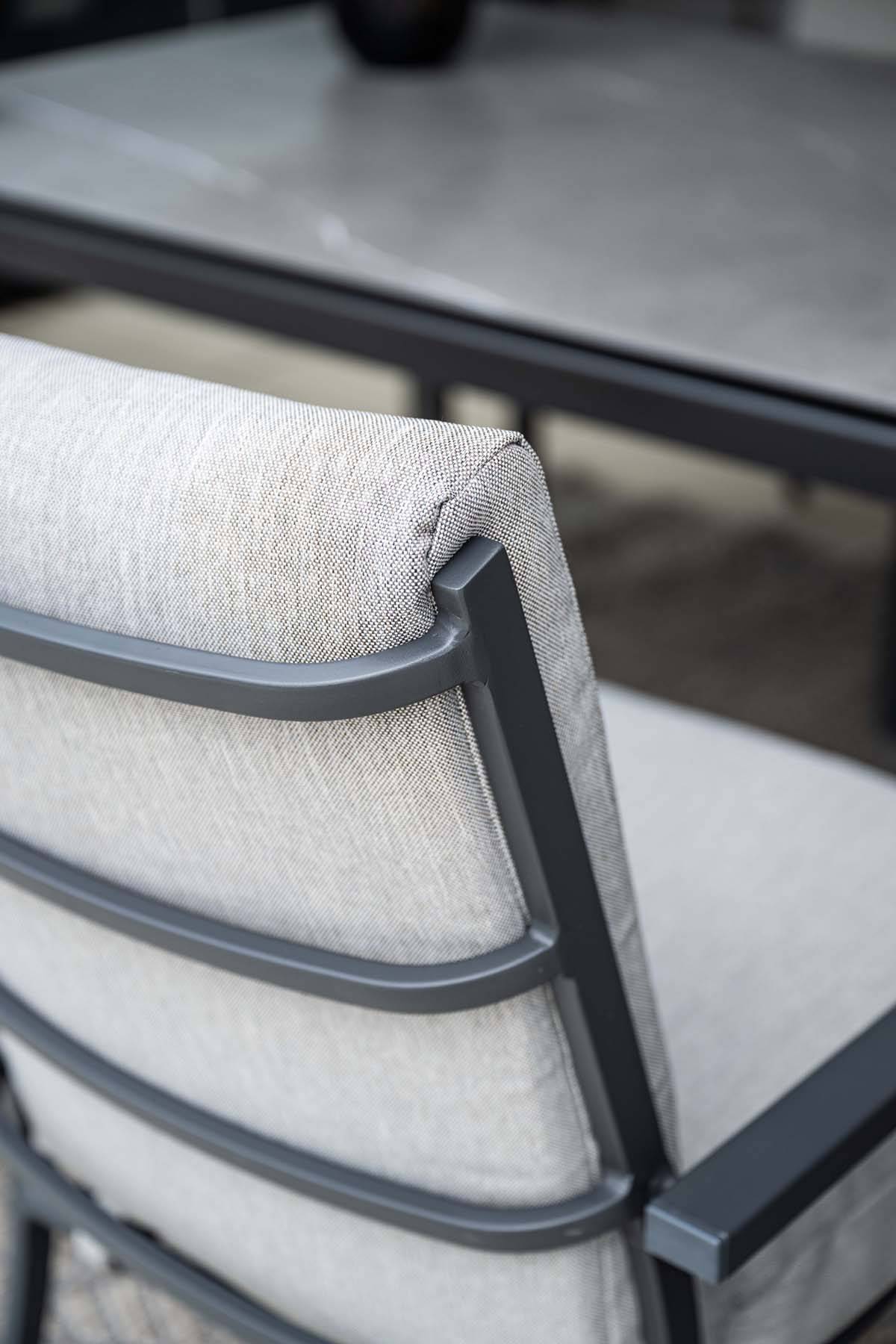Garden Impressions - Fauteuil Sergio noir charbon/ gris clair - Garden Impressions - Image 9