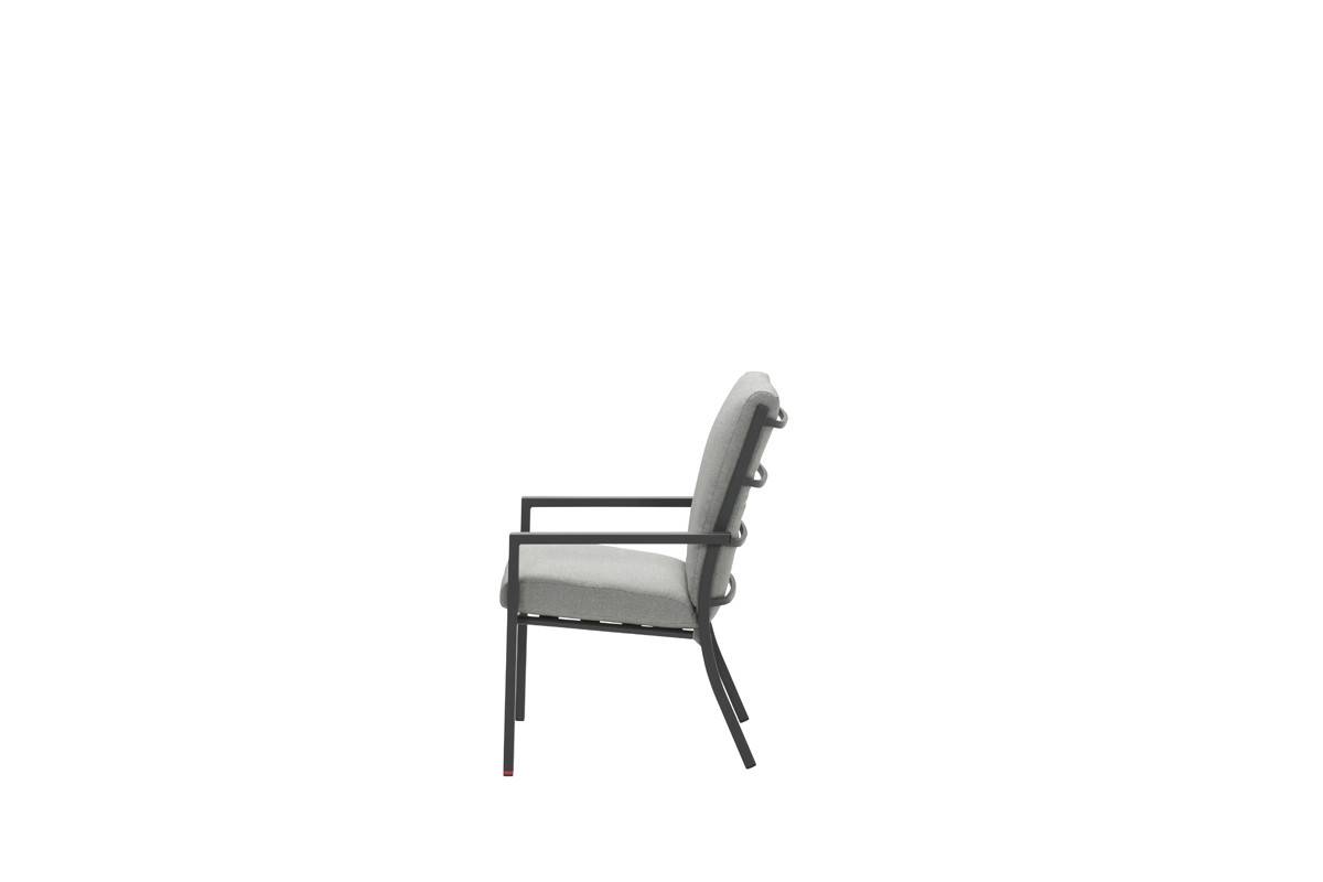 Garden Impressions - Fauteuil Sergio noir charbon/ gris clair - Garden Impressions - Image 3