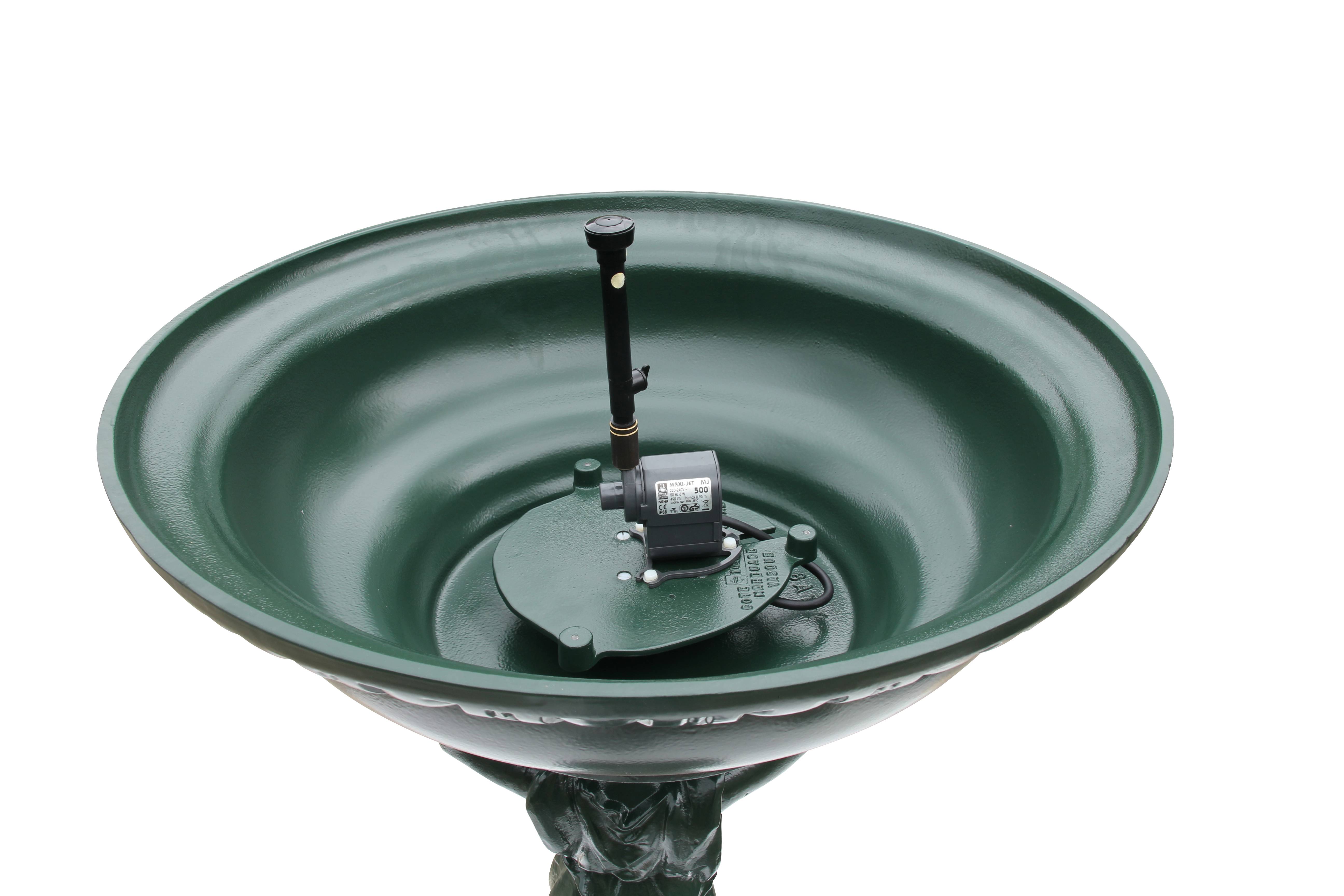 Fontaine cariatide vert 6009 H. 107cm X L. 65cm, Dommartin - Image 5