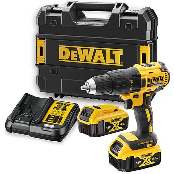 Perceuse visseuse compact 18V XR - DEWALT - avec 2 batteries 18V 4.0Ah - coffret - DCD777M2T - Image 1