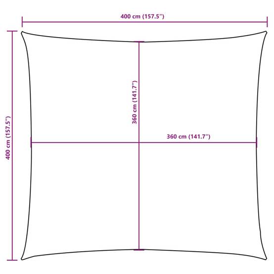 Coussin/parasol polyuréthane taupe 4 x 4 m - Prolenta premium p336.3 - Image 10