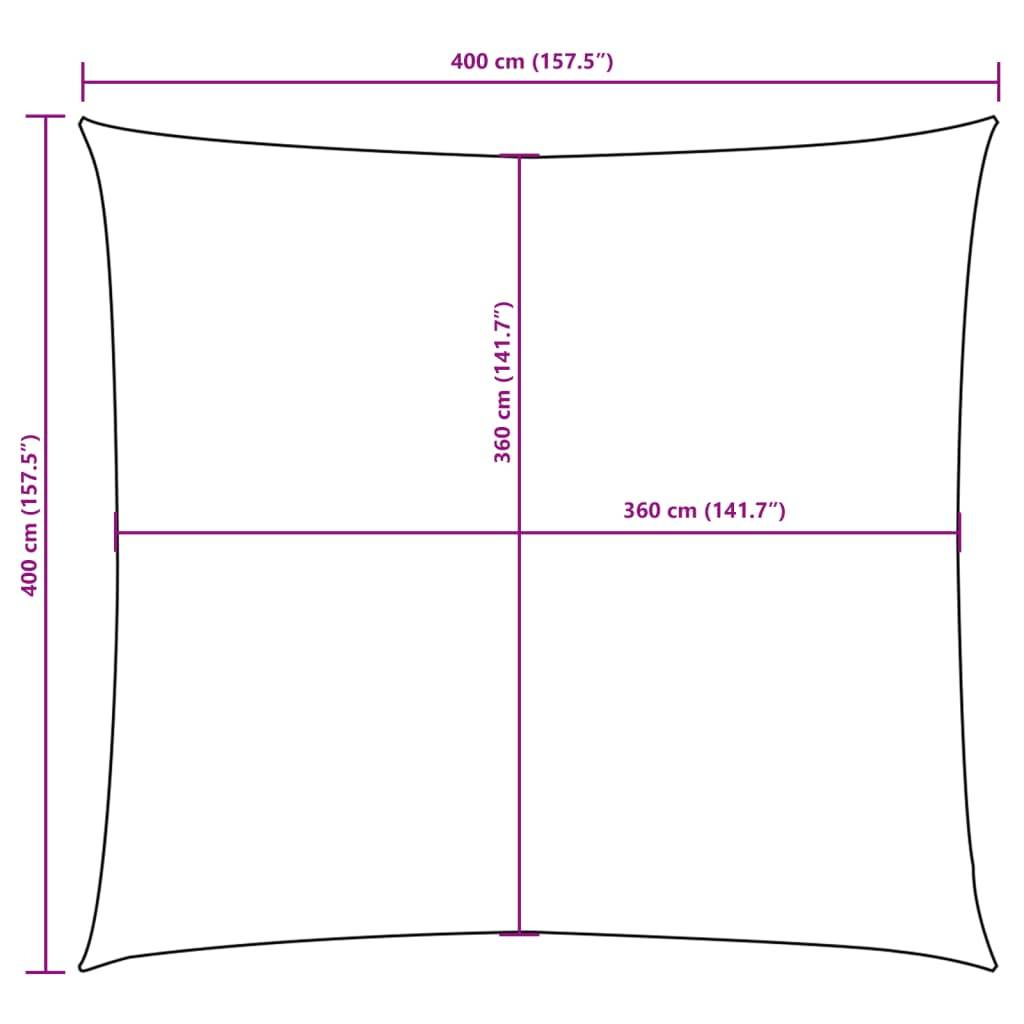 Coussin/parasol polyuréthane taupe  4 x 4 m  - Prolenta premium p336.3 - Image 10