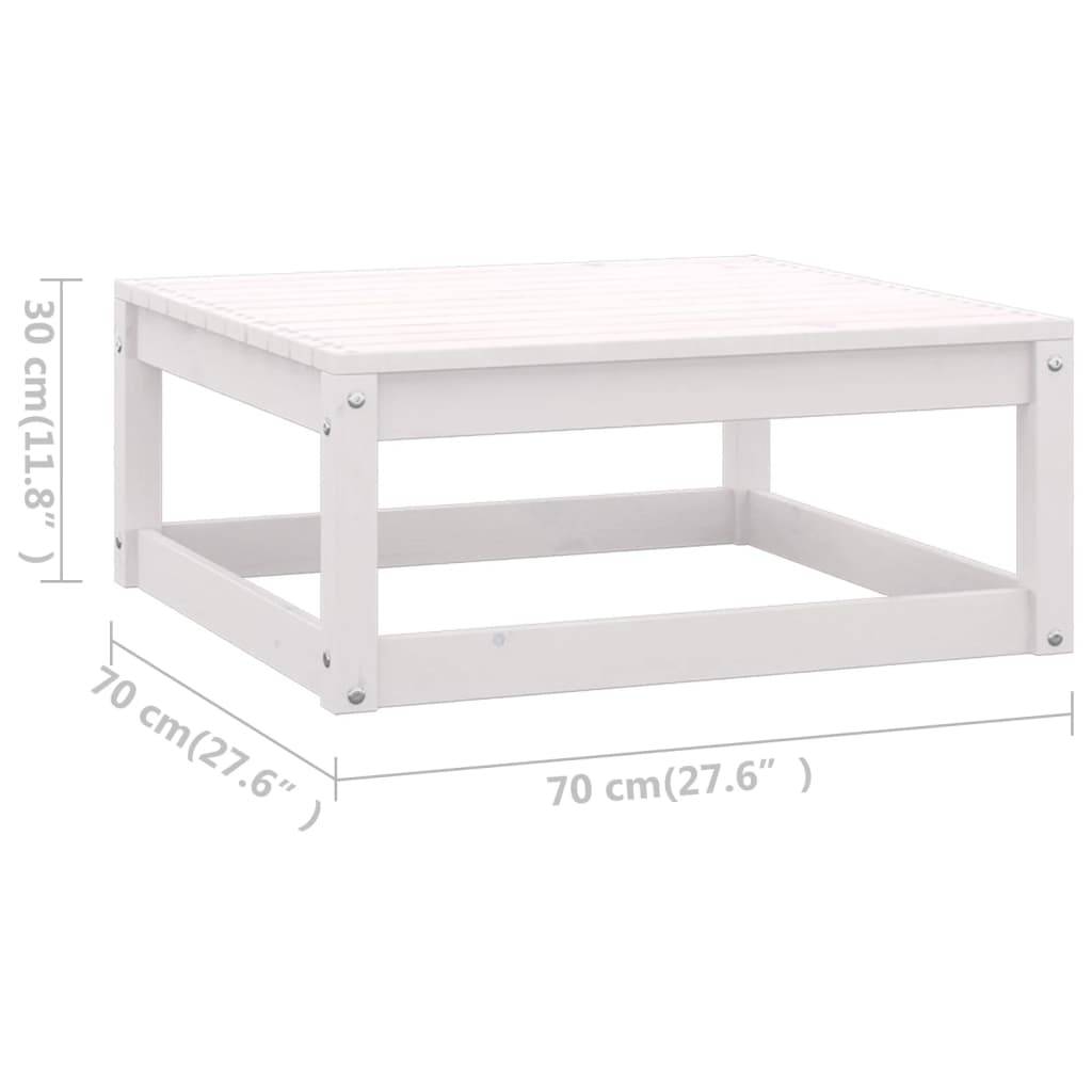 Helloshop26 - Salon de jardin meuble d'extérieur ensemble de mobilier 6 pièces avec coussins bois de pin massif blanc - Image 7