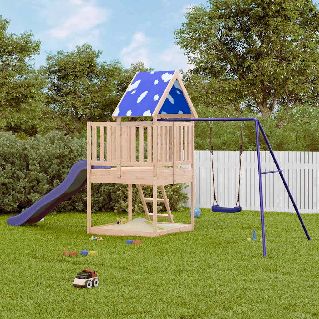 Aire de jeux d'extérieur - Jeu Plein air enfant bois de pin massif rj38 - Image 2