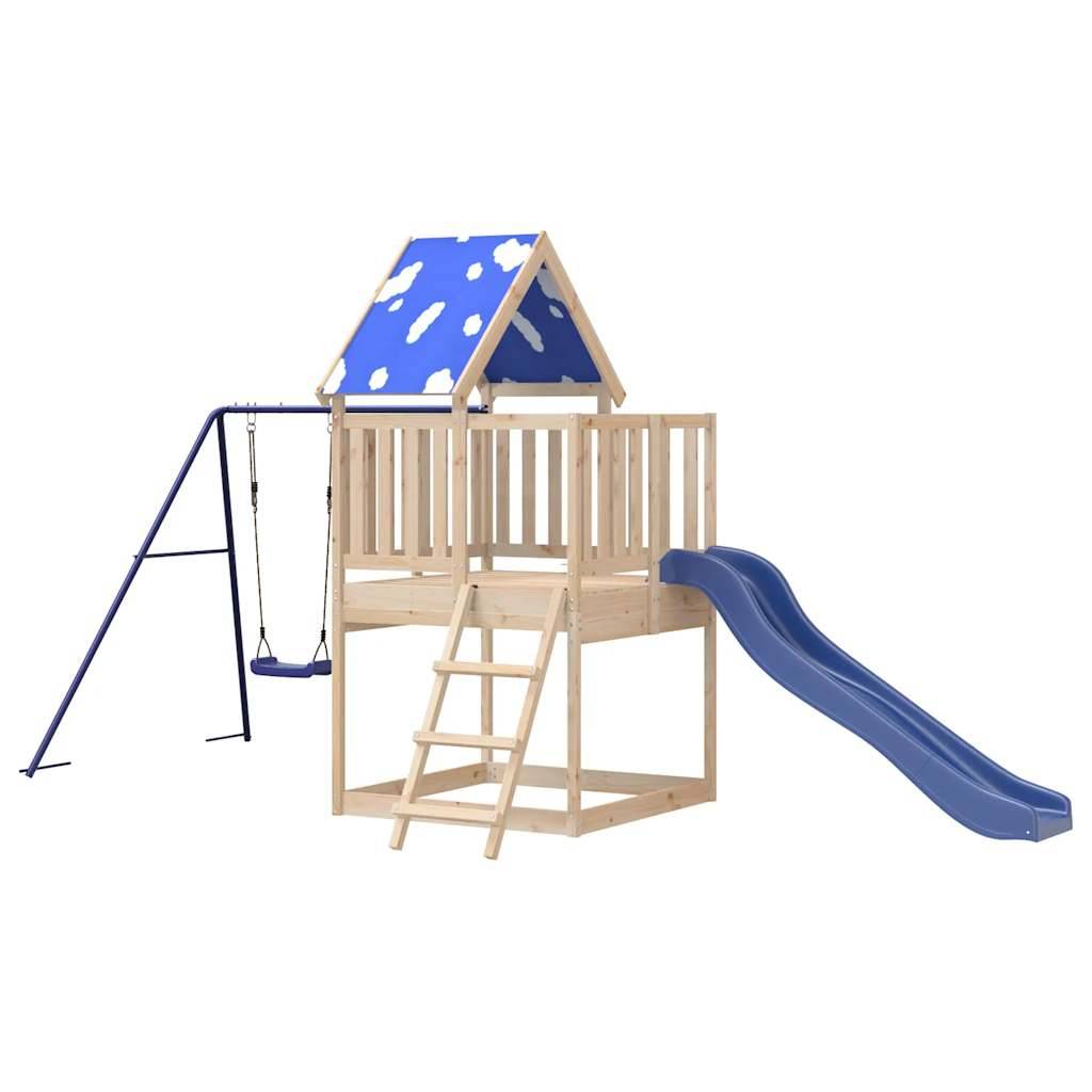 Aire de jeux d'extérieur - Jeu Plein air enfant bois de pin massif rj38 - Image 4