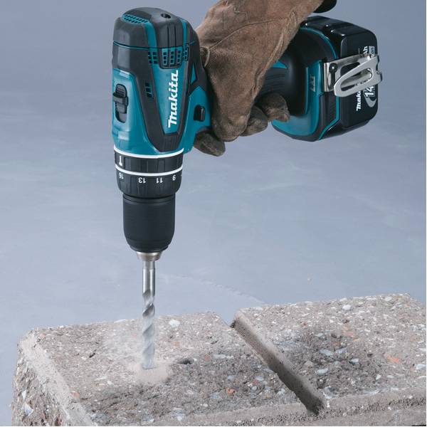 Makita - Perceuse visseuse à percussion 14.4V Li-ion 4Ah Ø13 mm MAKITA - DHP446RMJ - Image 2