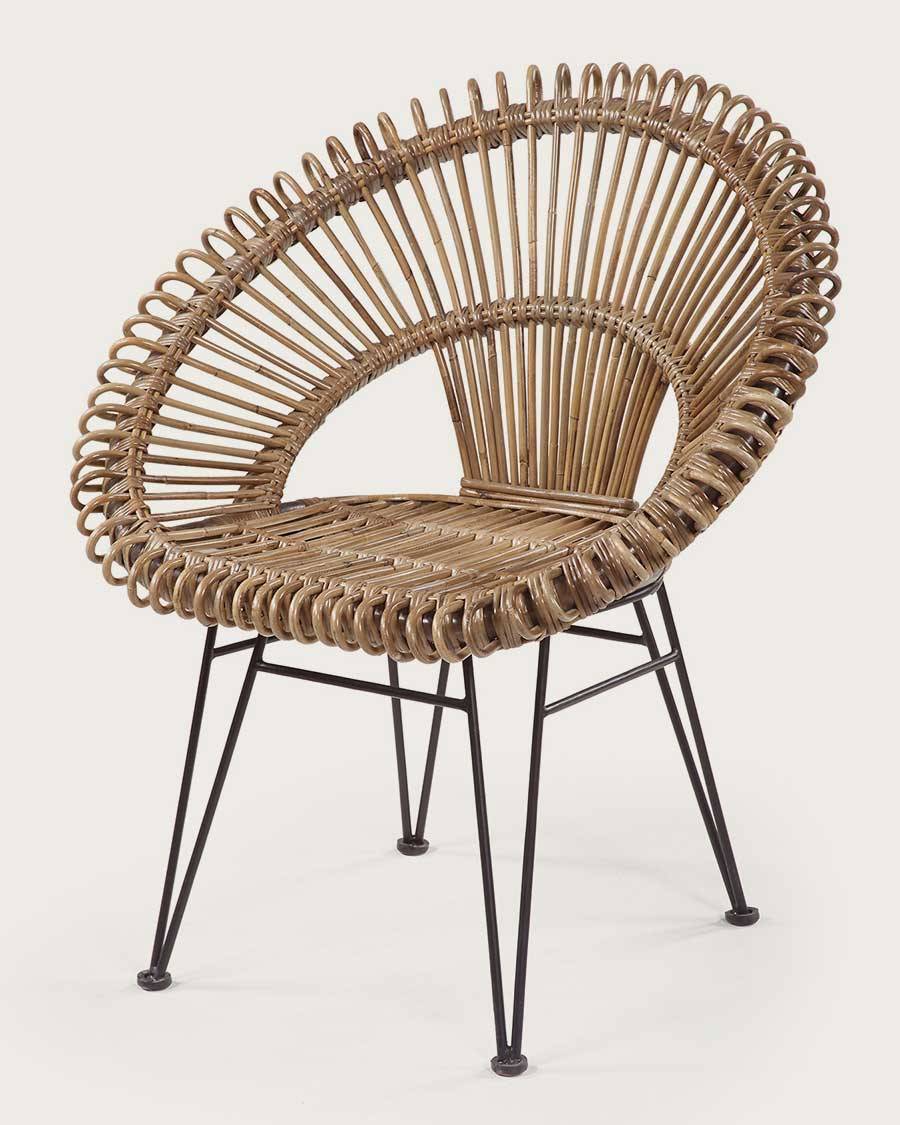 Chiang Mai - Fauteuil rond en rotin tressé - UNIQKA - Image 1