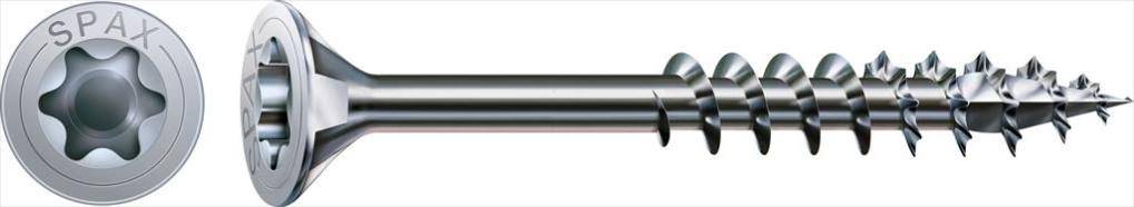 Spax - Lot de 100 vis acier tête fraisée torx SPAX, Diam.4 mm x L.45 mm - Image 2