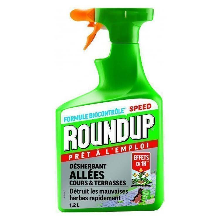 Roundup - Roundup Désherbant Allées Cours et Terrasses Prêt à l'emploi, 1,2L