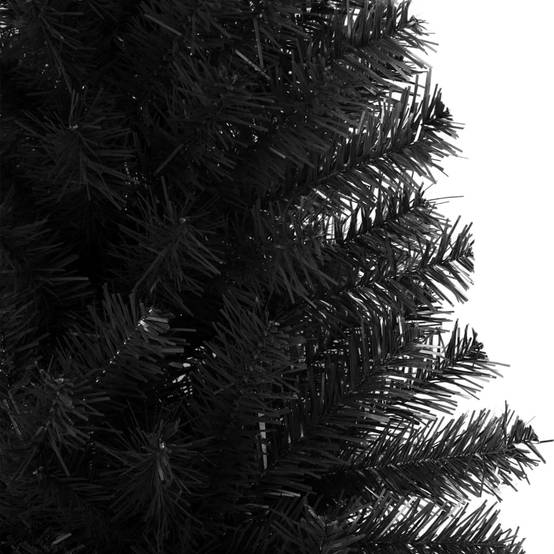 Sapin de Noël - Arbre de Noël artificiel avec support noir 180 cm PVC - Image 4