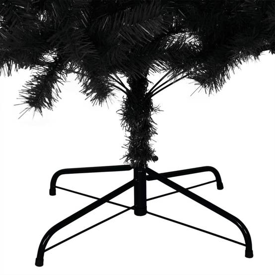 Sapin de Noël - Arbre de Noël artificiel avec support noir 180 cm PVC - Image 5