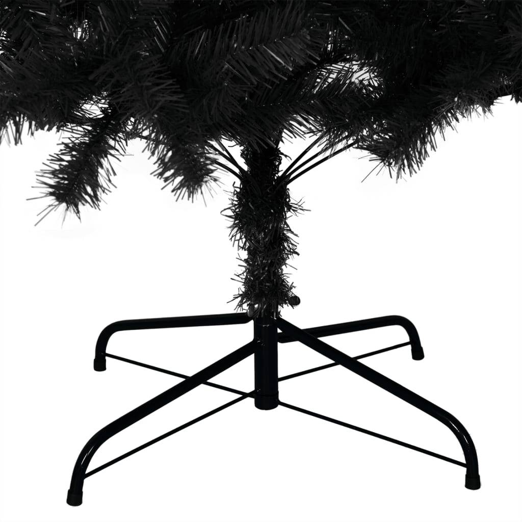 Sapin de Noël - Arbre de Noël artificiel avec support noir 180 cm PVC - Image 5