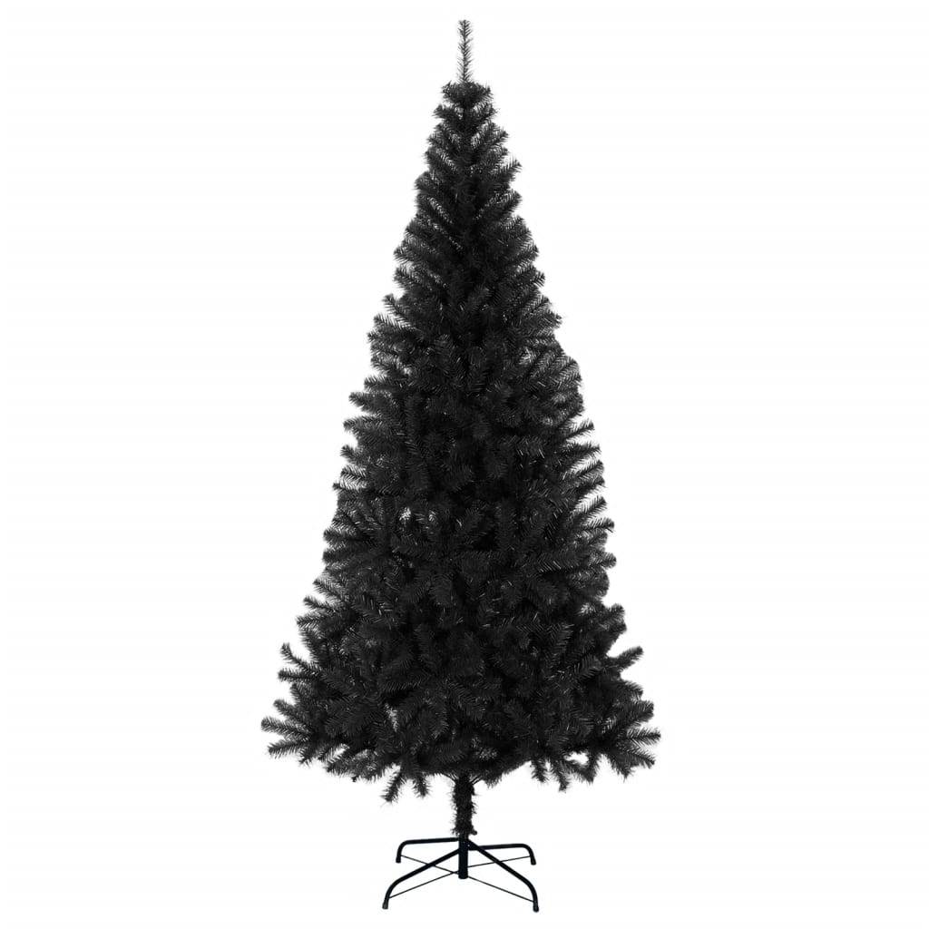 Sapin de Noël - Arbre de Noël artificiel avec support noir 180 cm PVC - Image 1