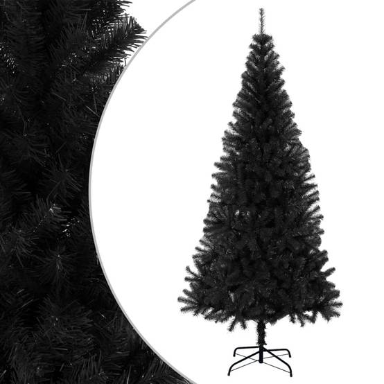 Sapin de Noël - Arbre de Noël artificiel avec support noir 180 cm PVC - Image 2
