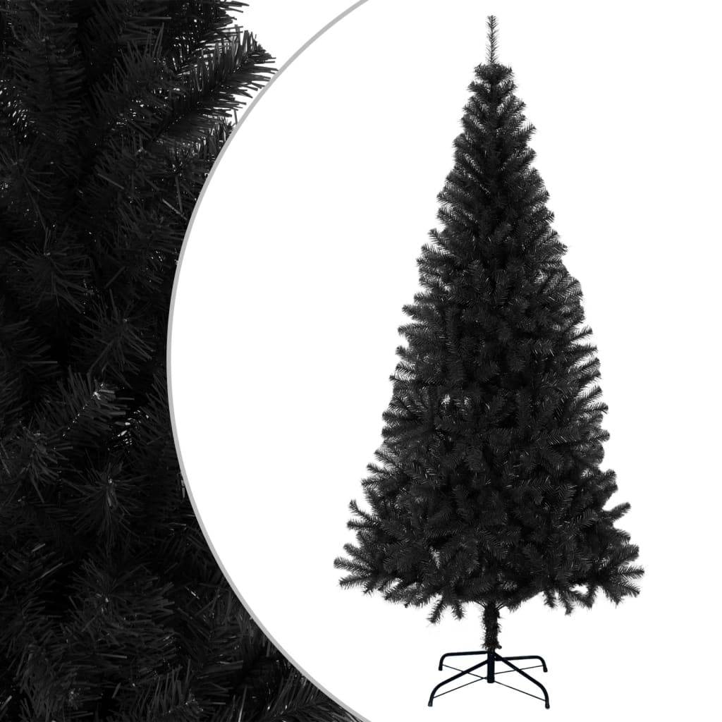 Sapin de Noël - Arbre de Noël artificiel avec support noir 180 cm PVC - Image 2