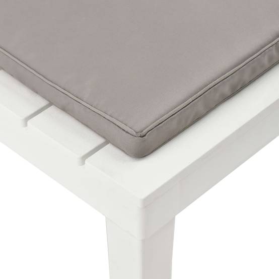 Salon de Jardin Lot de 2 Fauteuils Bas en Plastique avec Coussins pour Terrasse Blanc – ComfortXL Outdoor Living - Image 7