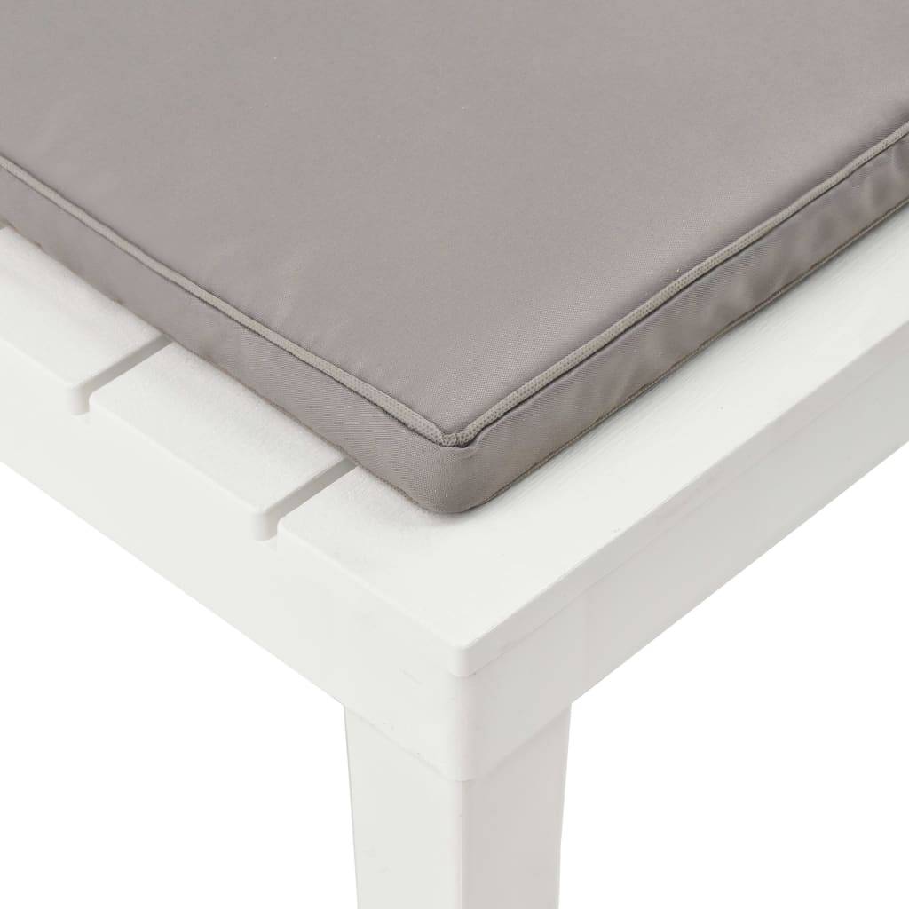 Salon de Jardin Lot de 2 Fauteuils Bas en Plastique avec Coussins pour Terrasse Blanc – ComfortXL Outdoor Living - Image 7