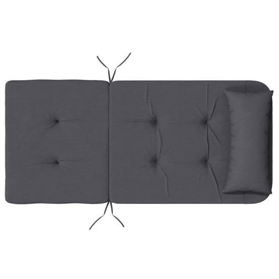 PANGIVO - Coussins de chaise adirondack tissu oxford anthracite 126 x 58 x 4.5 cm - PANGIVO - Image 8