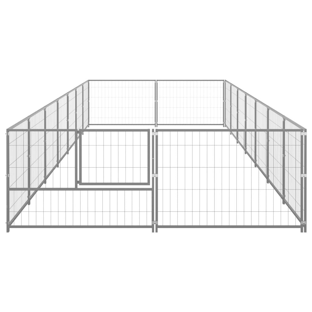 Vidaxl - Chenil Argenté 14 m² Acier vidaXL 3082123 - Image 3