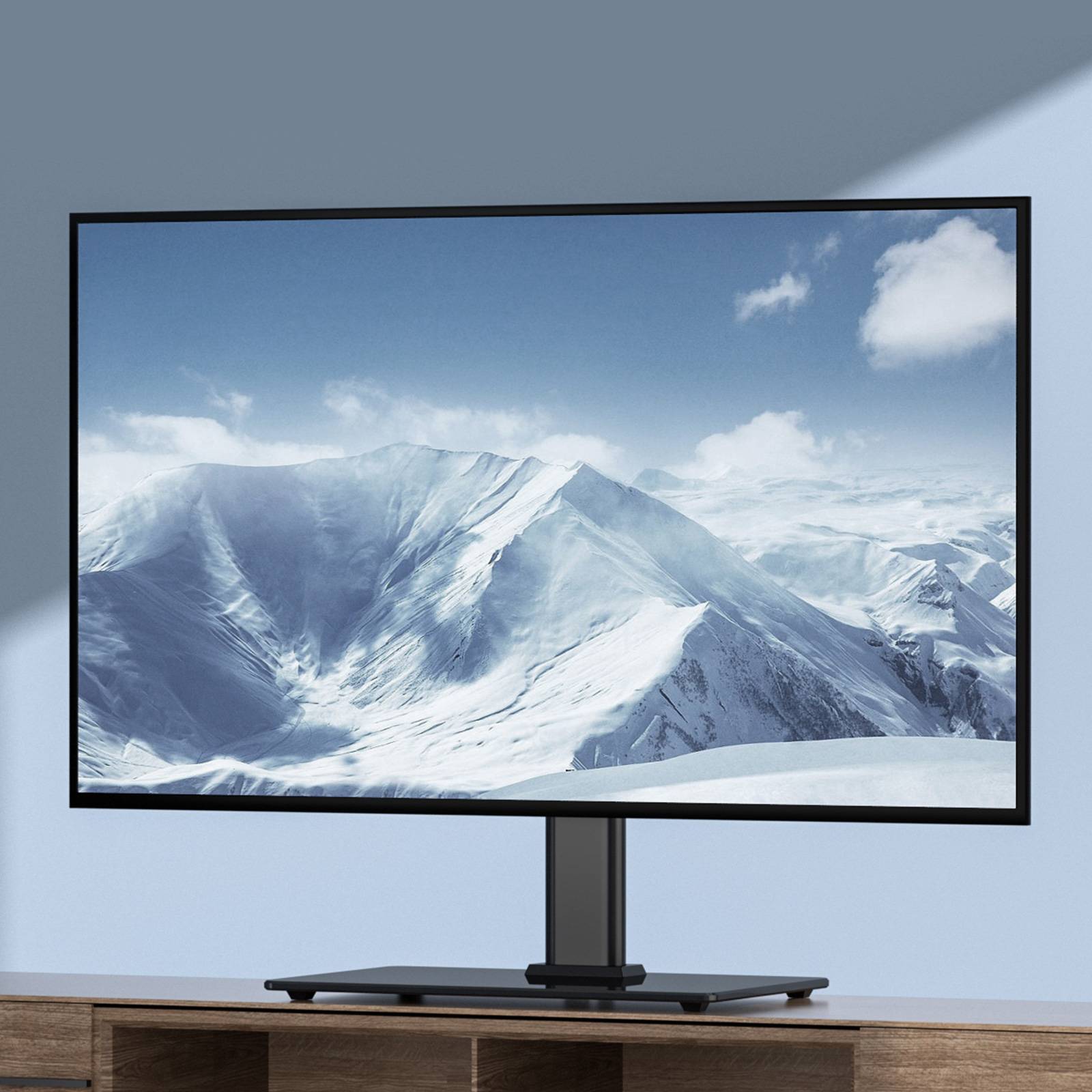 VEVOR Support TV pied 32-55", pivotant, H régl.61,5-67cm, ch.41kg, maison/bureau. - Image 8