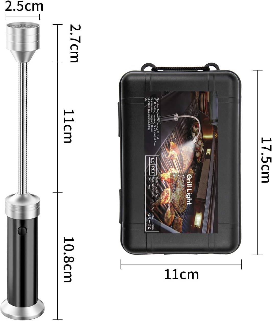 Lampe pour Barbecue Lot de 2 Lumières LED de Gril BBQ vec Base magnétique - IntiMeg - Image 5