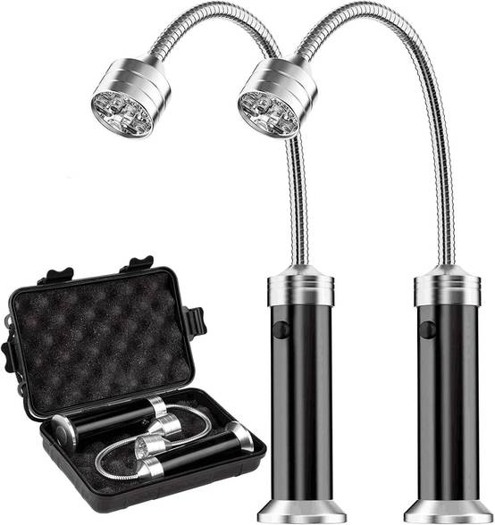 Lampe pour Barbecue Lot de 2 Lumières LED de Gril BBQ vec Base magnétique - IntiMeg - Image 1