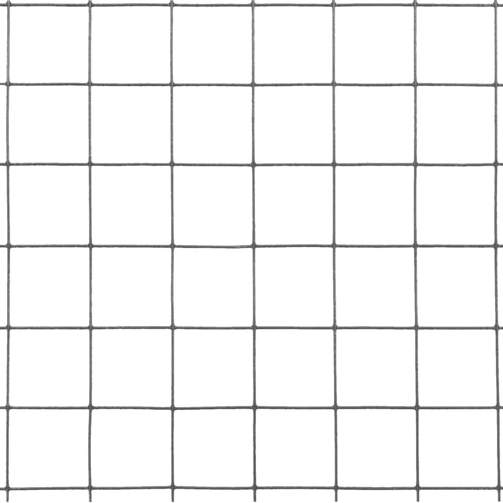 ComfortXL - Grillage Cage Acier PVC Poulailler Mailles Fines Gris 10x1m - ComfortXL Outdoor Living - Image 4