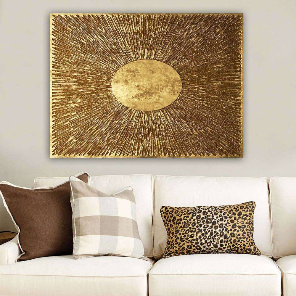 Hanah Home - Tableau Cercle et striure 70 x 100 cm - Image 2