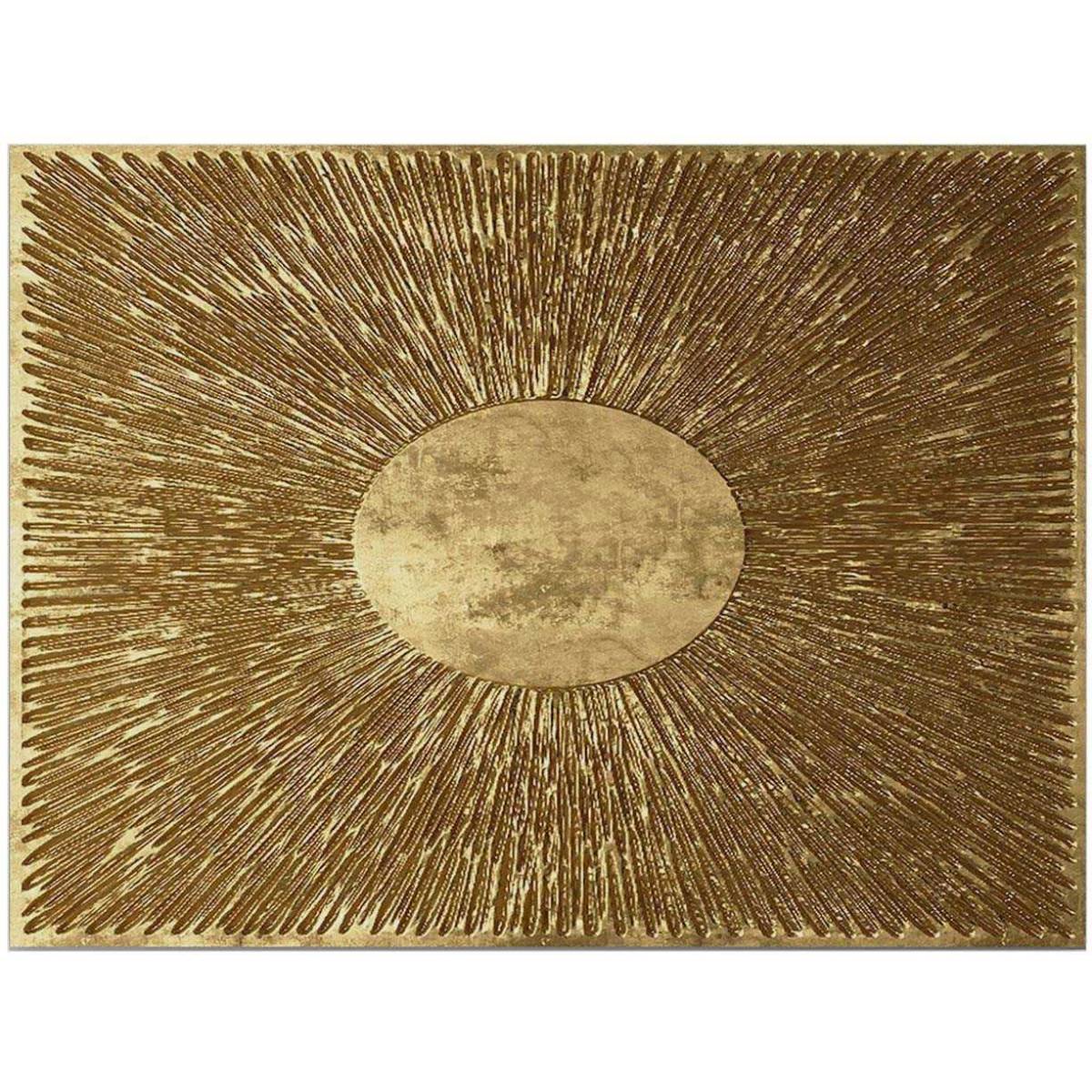 Hanah Home - Tableau Cercle et striure 70 x 100 cm - Image 1