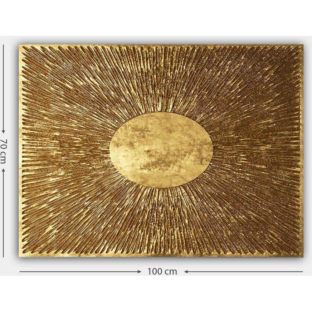 Hanah Home - Tableau Cercle et striure 70 x 100 cm - Image 3