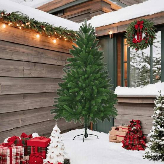 Maison Chic - Sapin de Noël | Arbre de Noël artificiel aiguilles réalistes 210 cm vert Maison Chic - Image 3