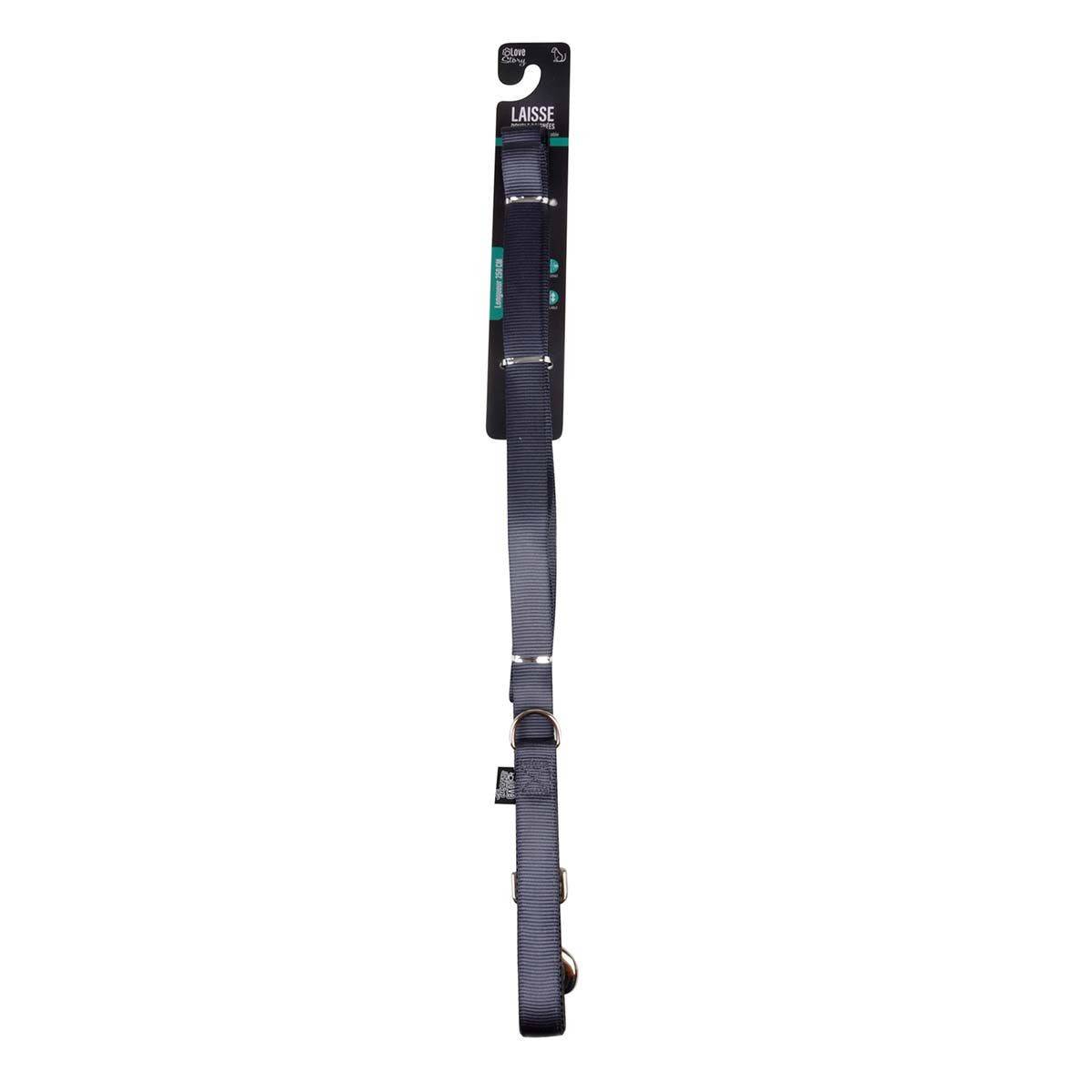 Laisse de Dressage "Double Poignées" 194cm Anthracite - Image 2