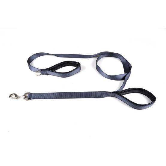 Laisse de Dressage "Double Poignées" 194cm Anthracite - Image 1