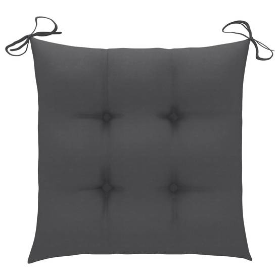 Chaises pliables de jardin bois acacia anthracite avec coussins 54 x 61 x 88 cm - PANGIVO - Image 10
