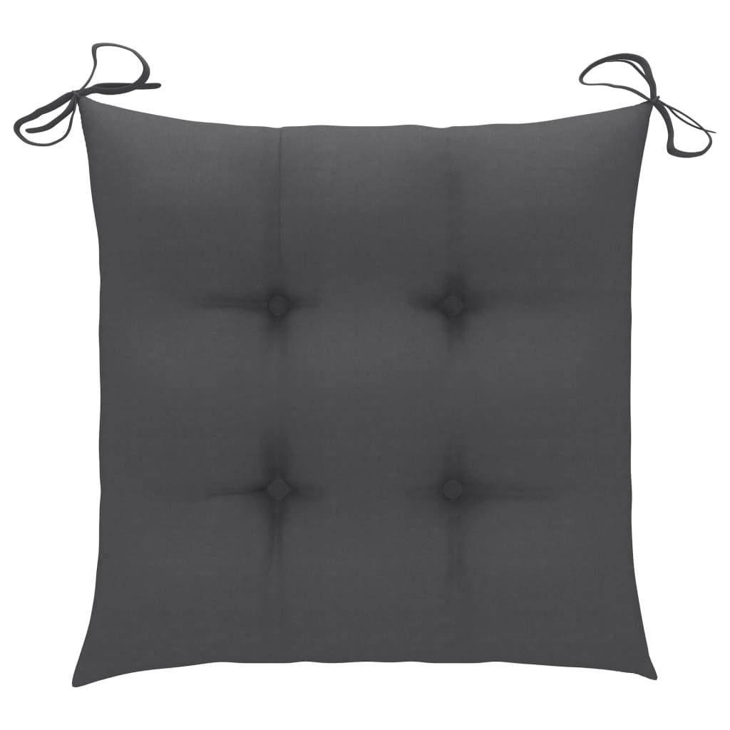 Chaises pliables de jardin bois acacia anthracite avec coussins 54 x 61 x 88 cm - PANGIVO - Image 10