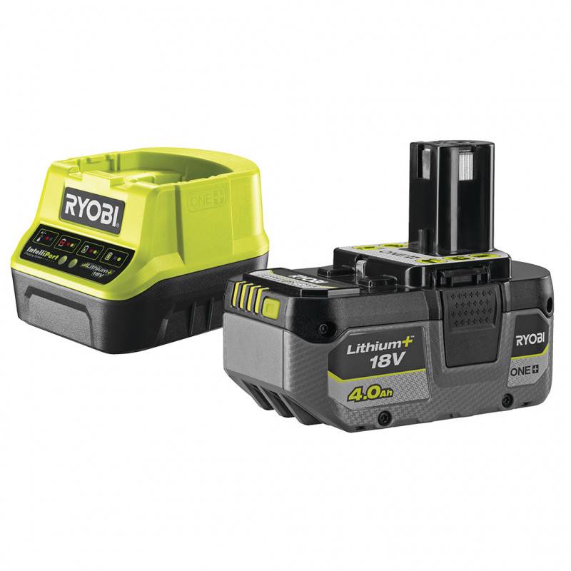 Ryobi - Pack énergie 18V ONE+ : Chargeur rapide RC18120 + Batterie RB1840XG 4,0Ah RYOBI - Image 1