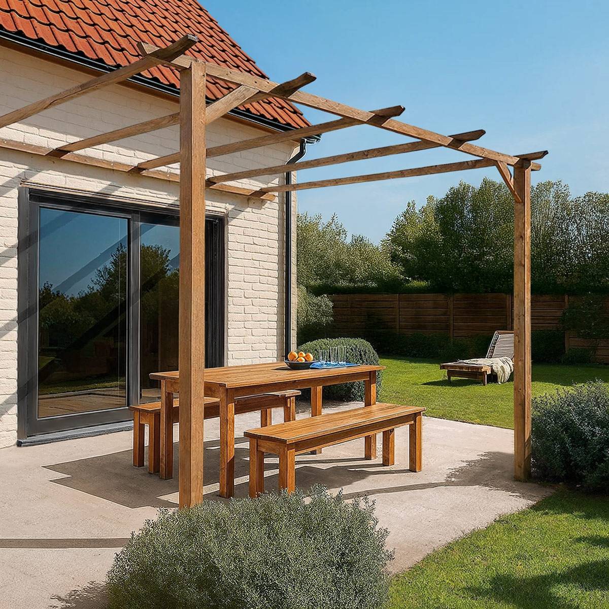 Pergola Clématite adossante - Cémonjardin - Image 1
