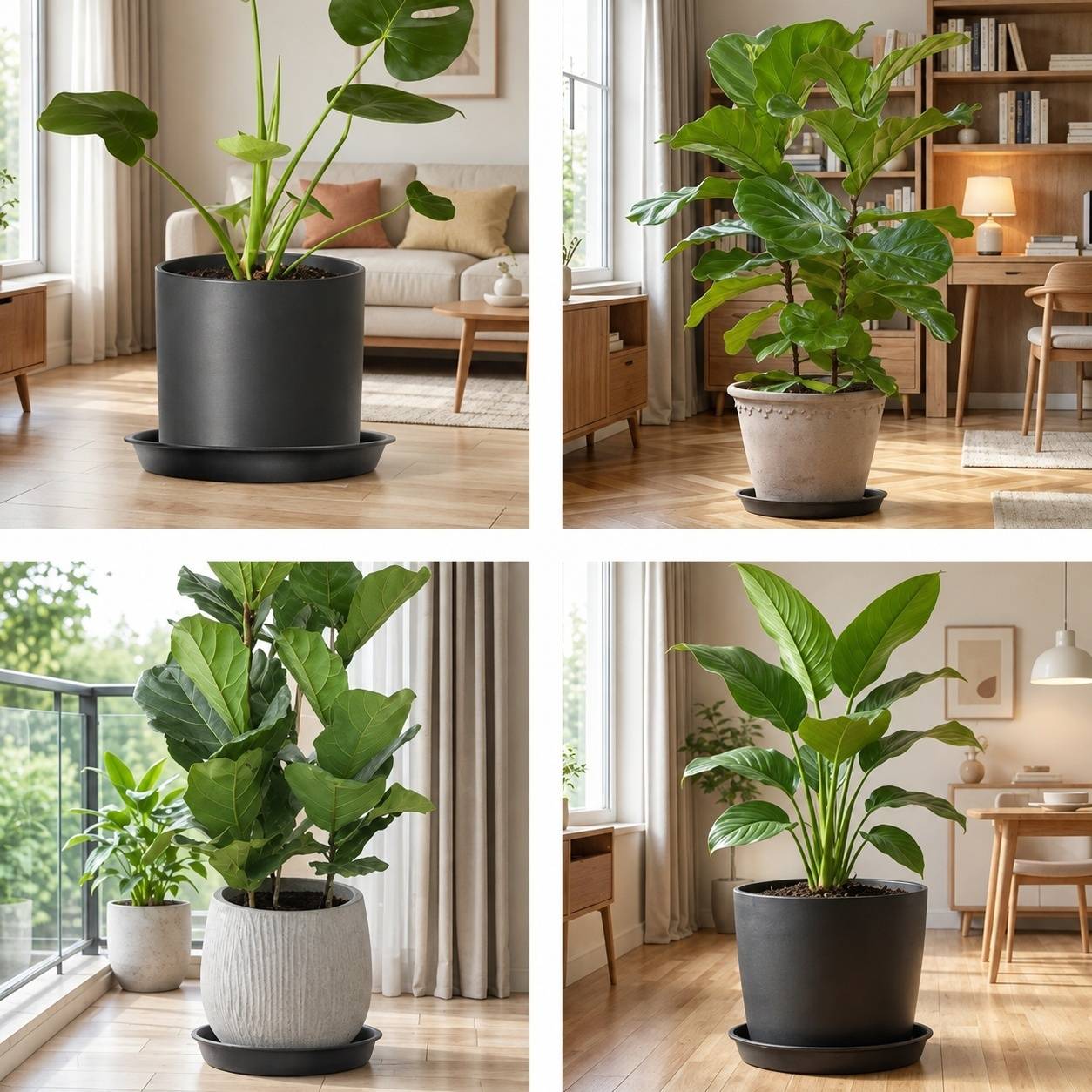 Soucoupes de Plantes Lot de 5 pour Pots Intérieur Extérieur Résistantes PP Épaisses - Image 6