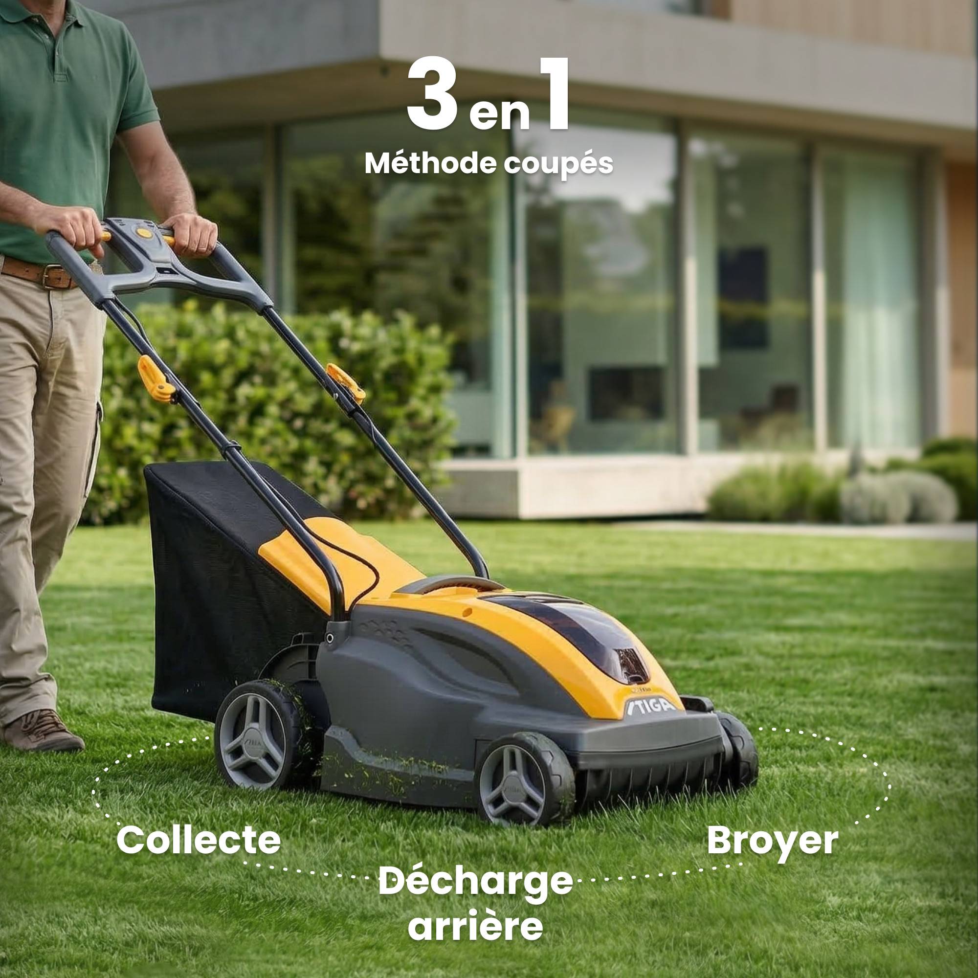 Stiga - Tondeuse Combi336e Kit, batterie 48V 2 Ah, largeur 34 cm - STIGA - Image 4