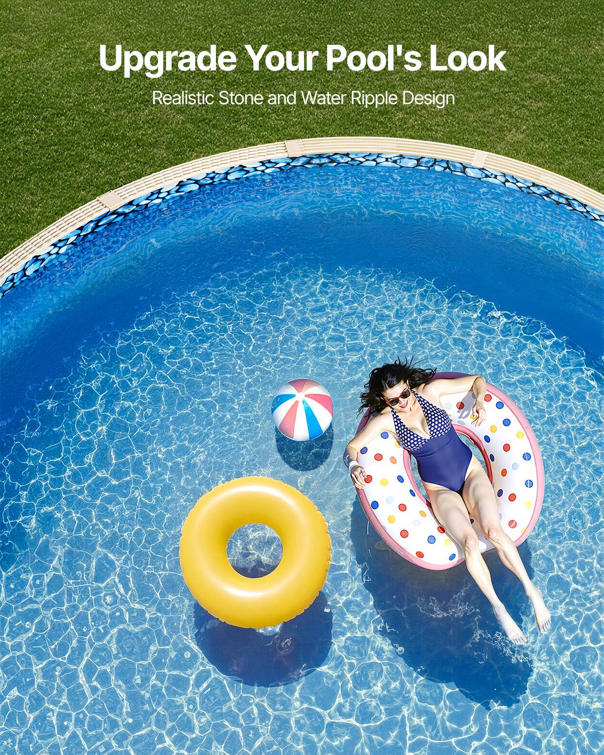 Vevor - VEVOR Revêtement de Piscine Ronde Doublure Durable Style Unibead 732x120 cm - Image 6