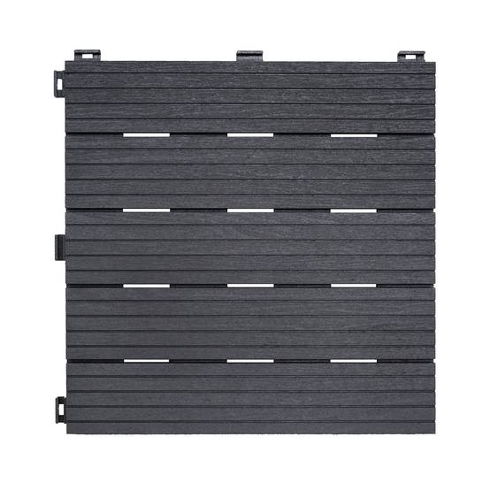 Ribimex - Lot de 6 dalles grises aspect bois - 30 x 30 cm - RIBIMEX - Image 1