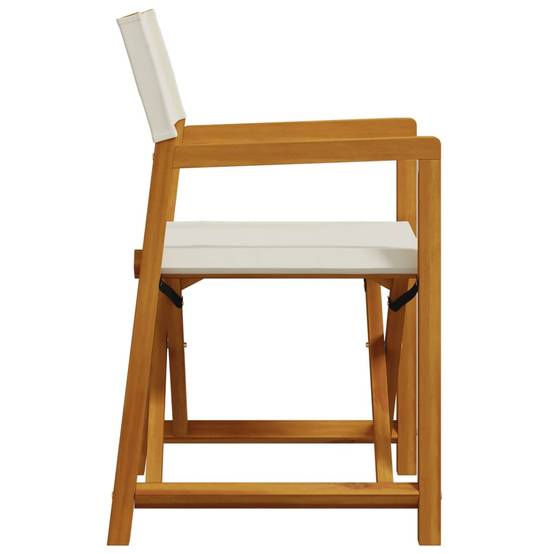 Maison Chic - Lot de 2 Chaises de jardin pliables - Chaises d'extérieur - Chaise pliante de jardin blanc crème tissu-JU12438 - Image 5