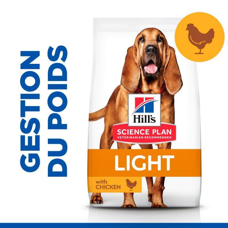 CROQUETTES CHIEN SCIENCE PLAN ADULT MATURE 7+ LIGHT POULET - HILL'S 14 kg - Image 4