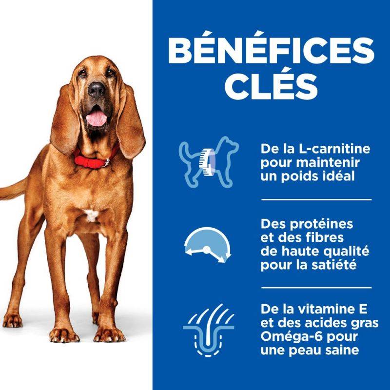 CROQUETTES CHIEN SCIENCE PLAN ADULT MATURE 7+ LIGHT POULET - HILL'S 14 kg - Image 3