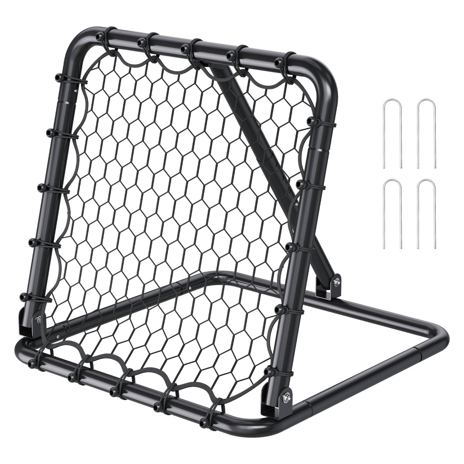 Vevor - VEVOR Filet de rebond football 86,5x86x85 cm, cadre fer épais, angle réglable, pliable et portable, kit complet pour entraînement et jeu. - Image 1