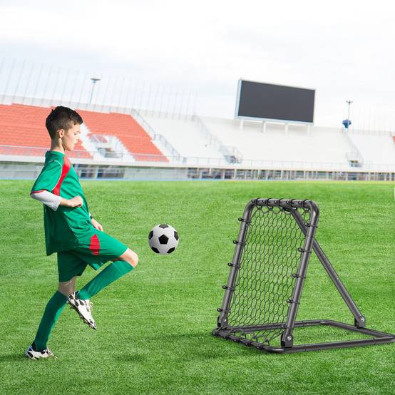 Vevor - VEVOR Filet de rebond football 86,5x86x85 cm, cadre fer épais, angle réglable, pliable et portable, kit complet pour entraînement et jeu. - Image 8