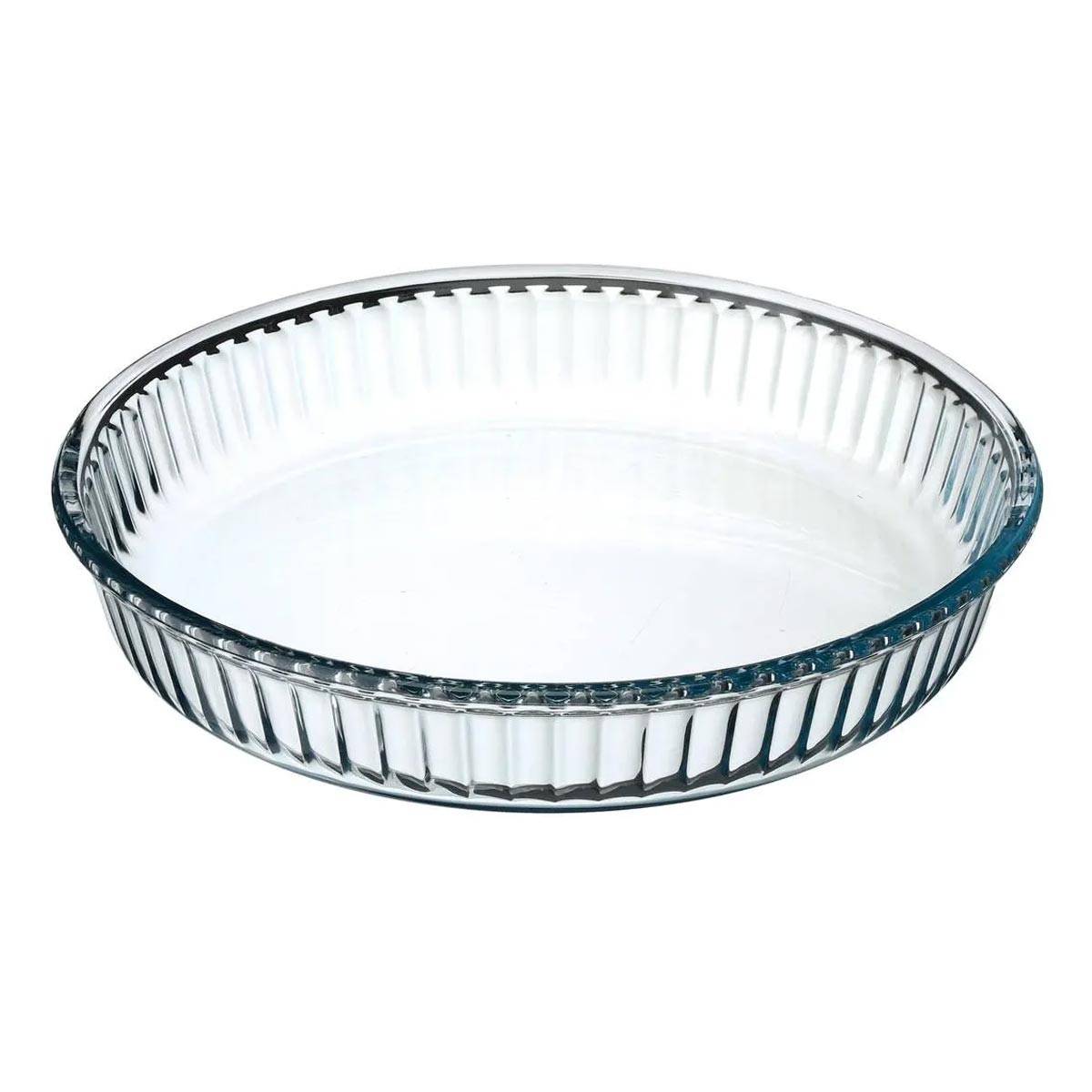 Plat à Tarte en Verre "Rond" 26cm Transparent - Image 1