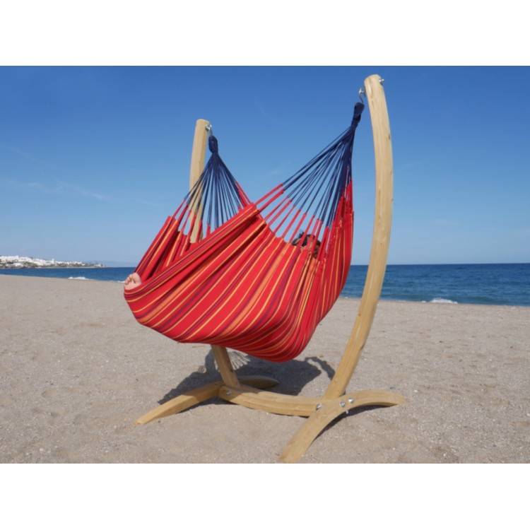 Hamac chaise avec support bois Grenade XXL - Tropical Hamac - Image 2